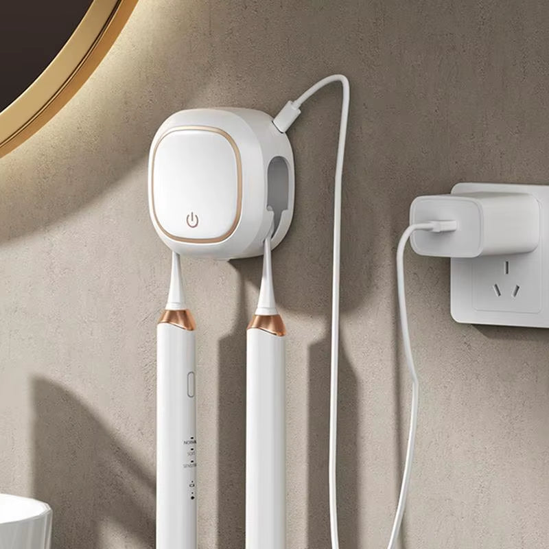 Sanitizing Toothbrush Holder Electric Toothbrush Cleaner Electric Portable UV Cover Machine for Home Shower Camping Car School