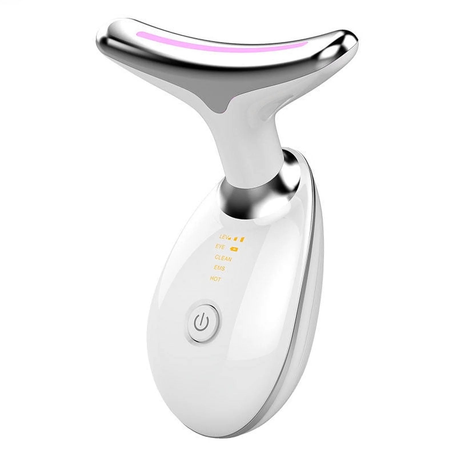 Red Light Therapy for Face, 7 Color LED Face Skin Rejuvenation for Face & Neck Beauty Device,  Neck Tightening Device, Glossy Black