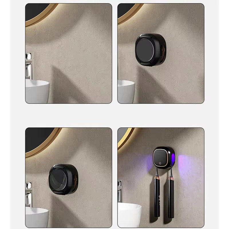 Sanitizing Toothbrush Holder Electric Toothbrush Cleaner Electric Portable UV Cover Machine for Home Shower Camping Car School