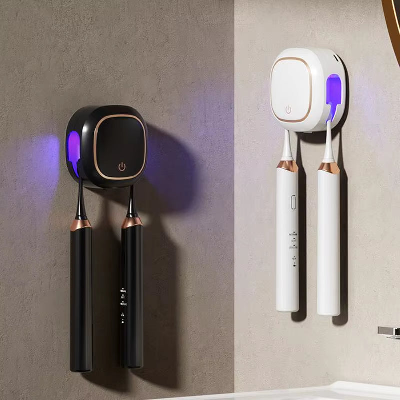 Sanitizing Toothbrush Holder Electric Toothbrush Cleaner Electric Portable UV Cover Machine for Home Shower Camping Car School